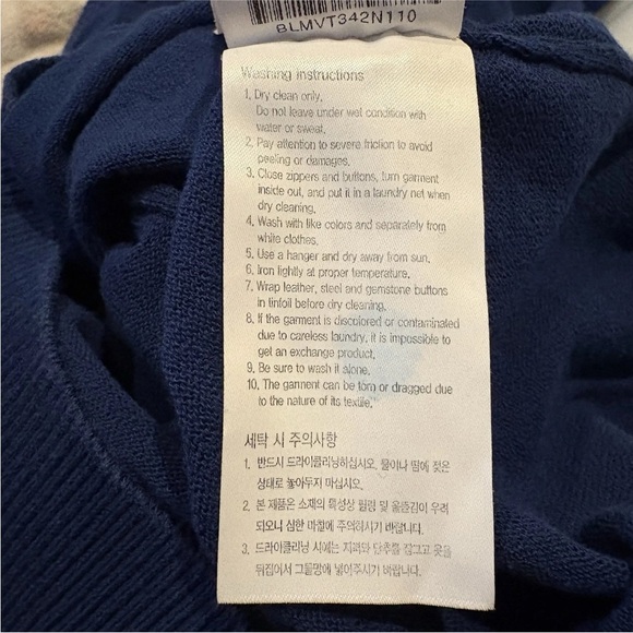 Louis Castel Mens Blue Cotton Blend Golf Vest Logo Size 110 US XL - Picture 8 of 9